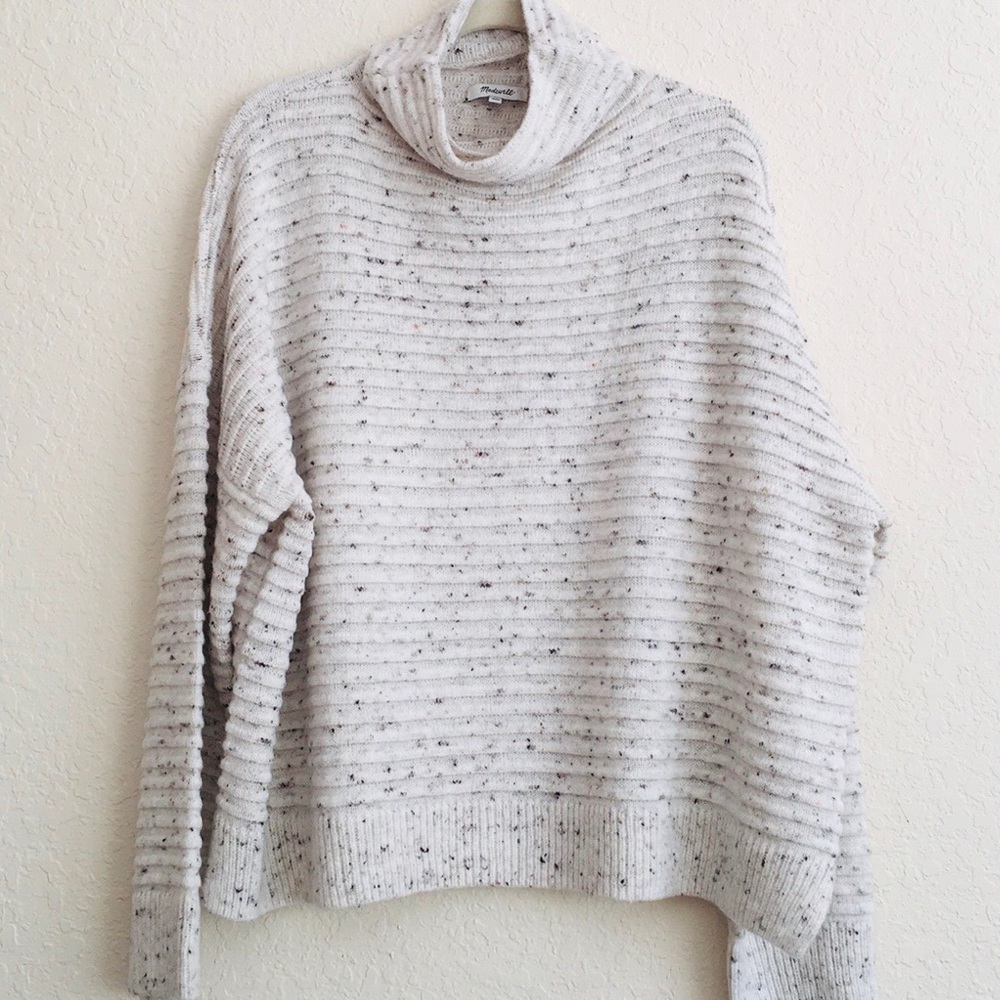 NWT Madewell Belmont Donegal Mock Neck Sweater. 2X - Picture 3 of 5